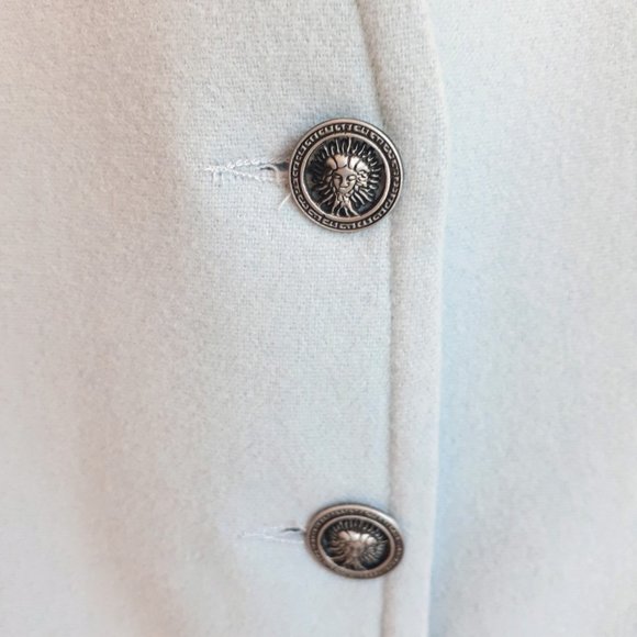 Blue wool & cashmere cardigan - Picture 3 of 3